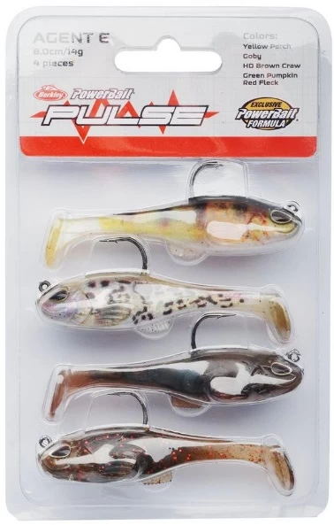 Berkley Pulse Agent E Softbait 4-Pack 8.0cm (14g) 3 Berkley Pulse Agent E Softbait 4-Pack 8.0cm (14g)