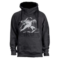 Fladen Hoody Angry Skeleton Pike Black