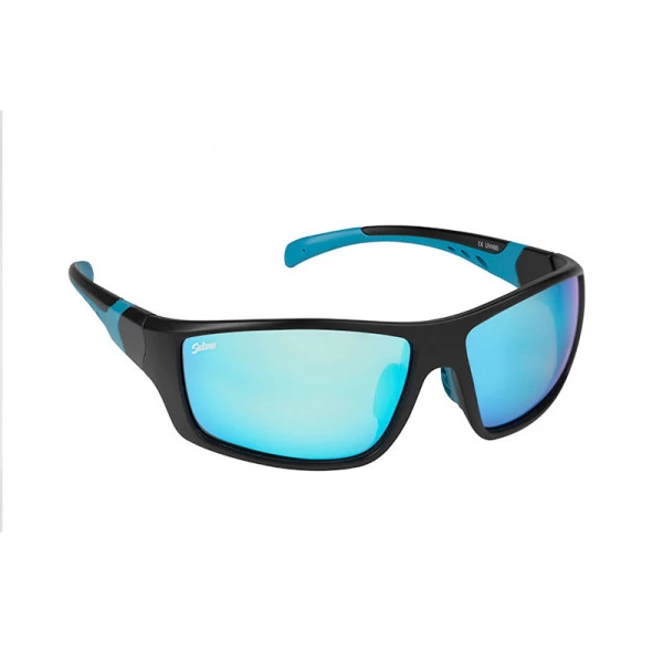 Salmo Wrap Eyewear Black / Grey Ice Blue Lens 3 Salmo Wrap Eyewear Black / Grey Ice Blue Lens