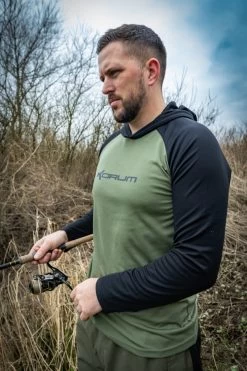 Korum Dri-Active Hooded Longsleeve T-shirt -Sports-Fishing Equipment 9e88595d4c049810