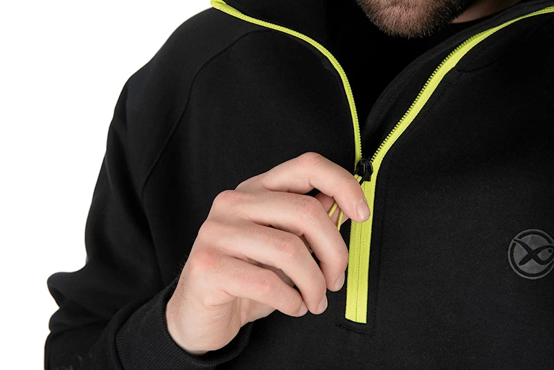 Matrix Black Edition 1/4 Zip Sweat Black/Lime Hoody 6 Matrix Black Edition 1/4 Zip Sweat Black/Lime Hoody - Image 4